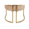 Wypoczynkowy fotel do salonu Chloe Velvet MSE011000303.V13 khaki złoty