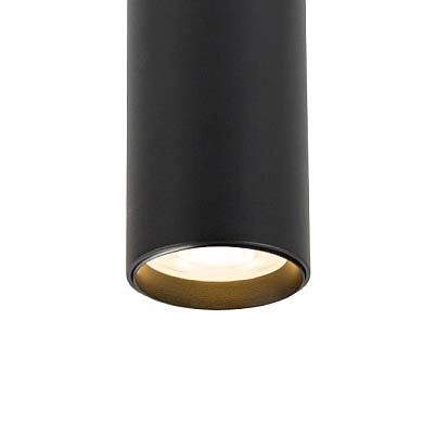 Punktowa lampa India 7860 sufitowy reflektorek czarny do sypialni