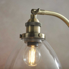 Stołowa lampka na biurko Hansen 77859 Hanson Endon szklana mosiądz