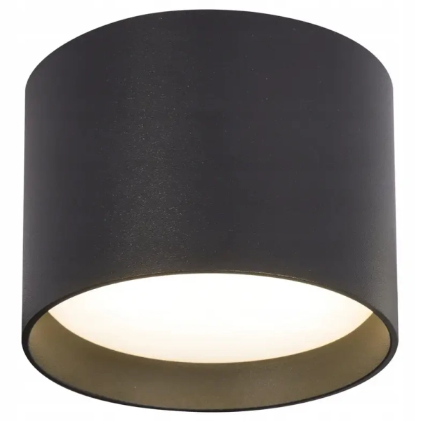 Nowoczesne oczko sufitowe SINO CGSINOBK tuba okrągła czarna