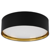Okrągły plafon Bilbao 3432 TK Lighting okrągły salonowy czarny złoty
