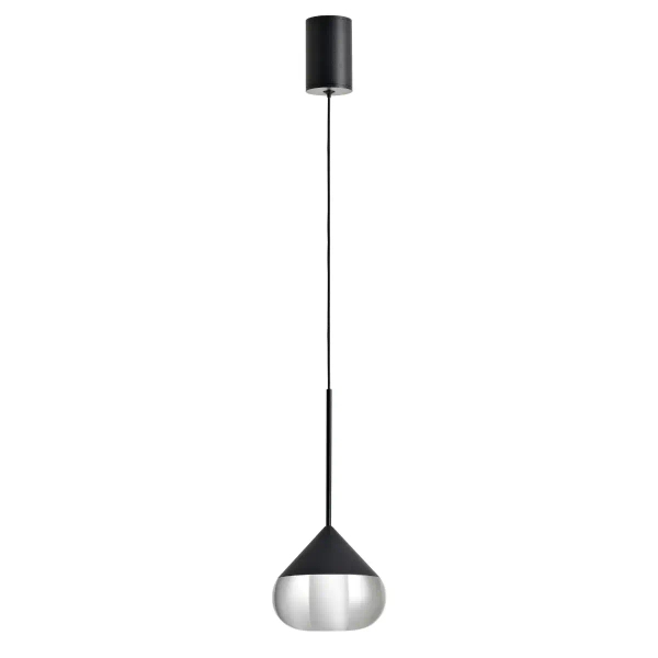Wisząca lampa LED Suza PL0103-BK Yaskr LED 6W 3000K IP44 czarna