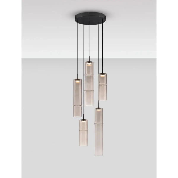 Szklane zwisy sufitowe SARTANO LE45164 LED 15W 3000K mokka