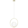 Wisząca lampa szklana Jumbo AZ4983 ball kula złota 