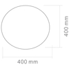 Plafon LAMPA sufitowa Palla 40 Orlicki Design szklana OPRAWA kula ball biała
