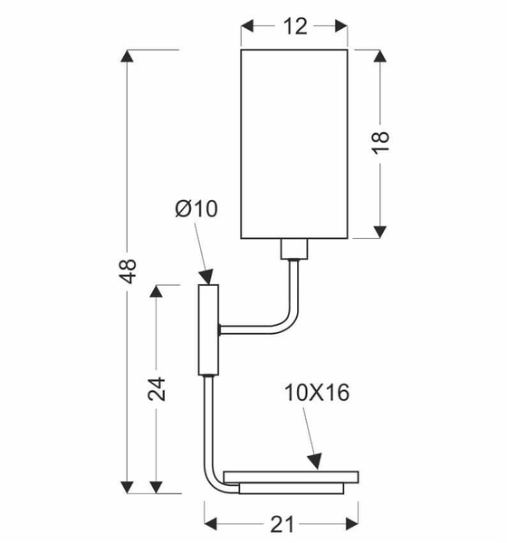Abażurowa lampa ścienna Keto czarny kinkiet z włącznikiem