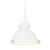 Industrialna LAMPA wisząca NAUTILIUS M 10265101 Kaspa metalowa OPRAWA okrągły ZWIS na łańcuchu biały