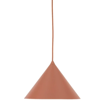 Minimalistyczna wisząca lampa Cono 6632 stożkowa pomarańczowy