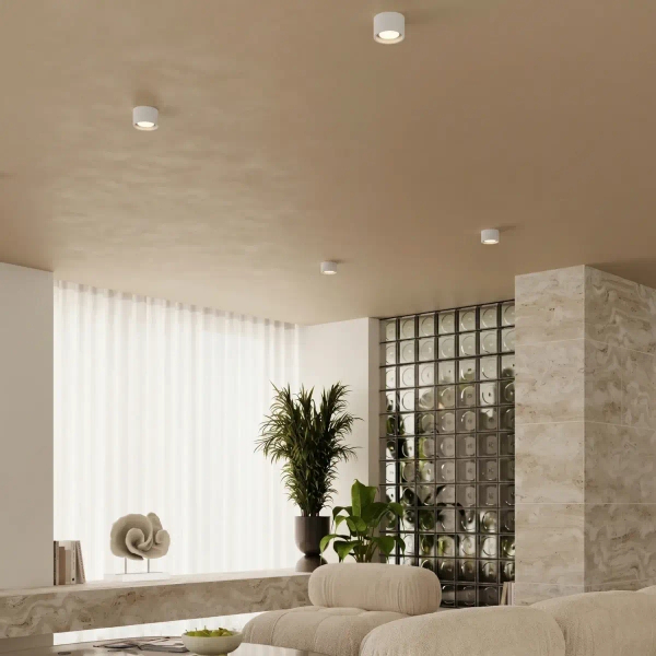 Biała tuba sufitowa MODO SL.2434 1xGx53 minimalistyczna lampa