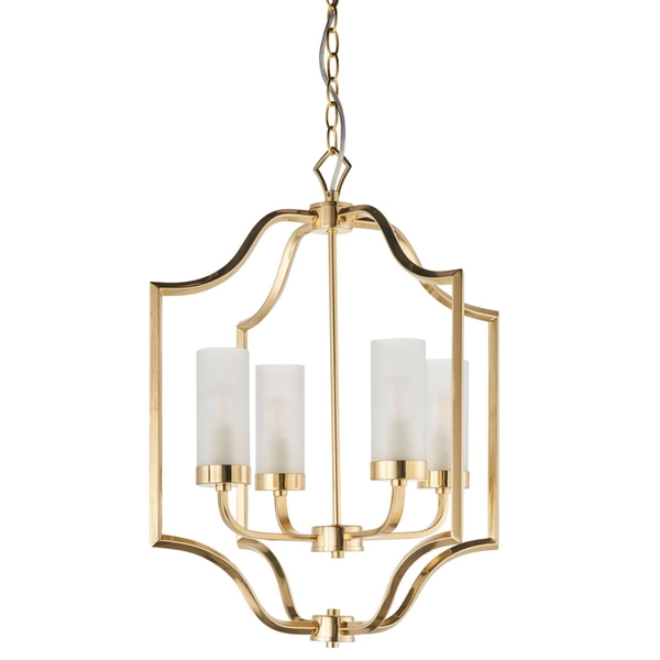 Lampa wisząca Edrea 81914 Endon metalowa glamour mosiądz