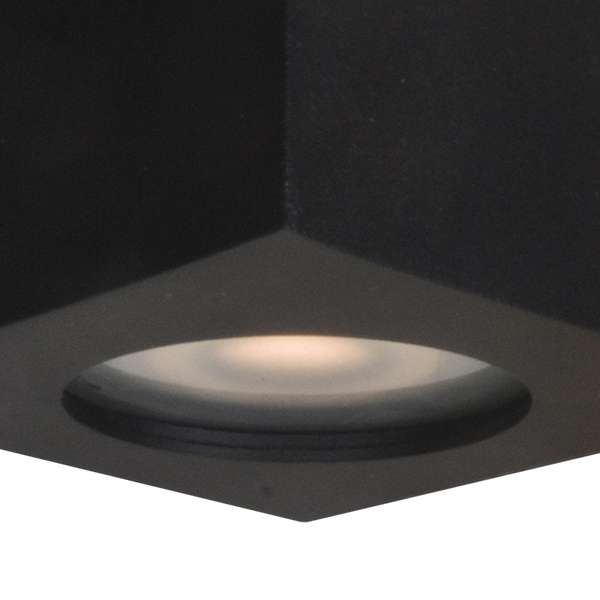 LAMPA sufitowa FABRYCIO IT8003S1-BK Italux metalowy downlight prostokątny łazienkowy IP44 czarny