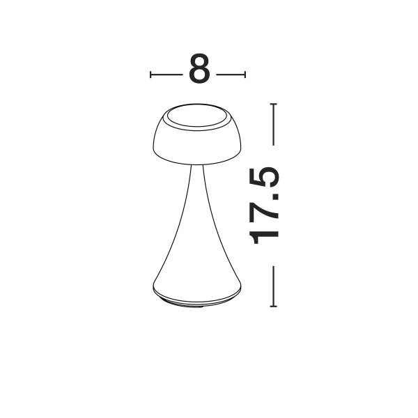 Metalowa lampa stołowa FORTIZA LE75283 LED 2W 3000K IP54 zielona