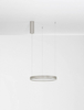 Okrągła lampa wisząca ZACAPU LE42792 LED 30W 3000K do biura srebrna