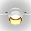 Downlight oprawa podstropowa Reif DL050-01WG biała złota
