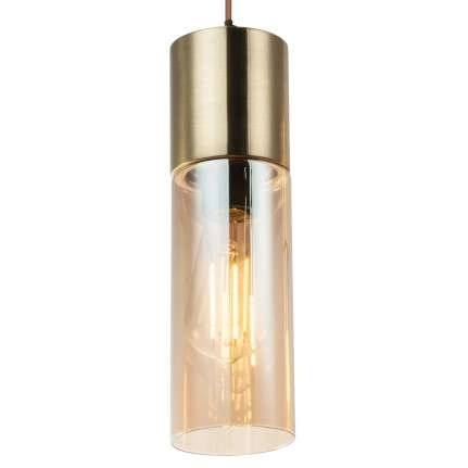Wisząca LAMPA loft ANNIKA 21000-4HM Globo szklana OPRAWA tuby ZWIS na listwie mosiężny bursztynowy