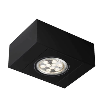 Sufitowa LAMPA spot UTO H 1218 Shilo regulowana OPRAWA metalowa kostka cube czarna