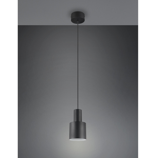 Wisząca lampa ELIOR DL132319400 Trio walec tubka do kuchni czarna