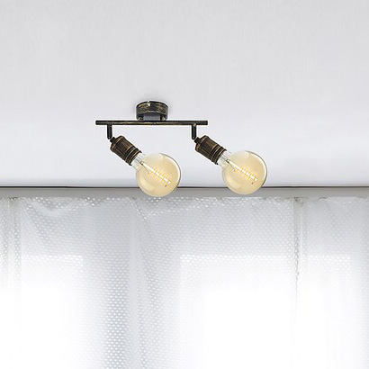 Reflektorki złote antyczne Fidel 3215 przysufitowa lampa do kuchni