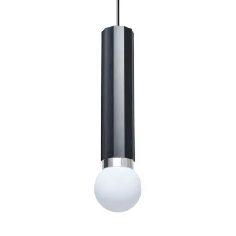 Potrójna lampa wisząca nad wyspę Macera PND-33849-3-BK czarna biała