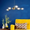 Wisząca lampa do jadalni Vignette VIG0645-20 szklane kule mosiądz