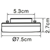 Okrągła żarówka 10160 GX53 LED 7W 230V 3000K 600lm