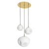 Złoty żyrandol 3-płomienny CLOE 11064305 kule balls do jadalni