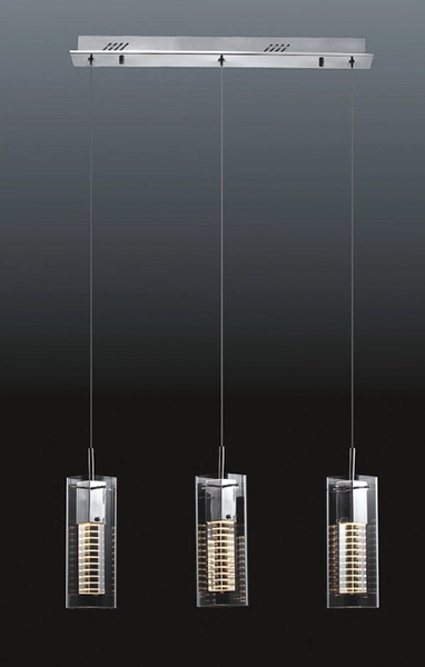 Wisząca lampa do jadalni Verizon MD109003-3B Italux chrom