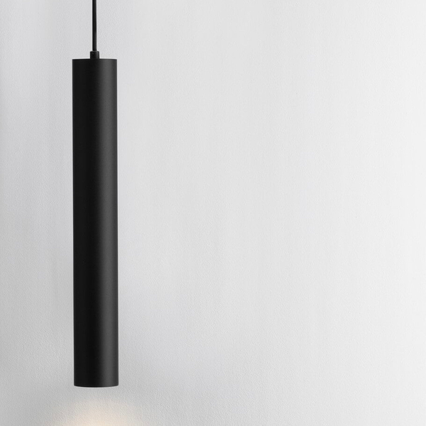 Zwisająca lampa do jadalni NAZCA LE44349 tubka rurka podłużna czarna
