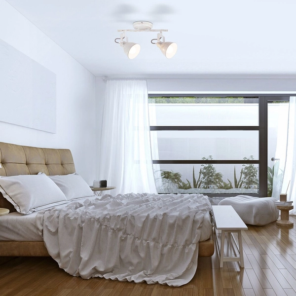 Plafon LAMPA sufitowa VIVIENNE 5967 Rabalux industrialna OPRAWA ścienna LISTWA regulowane reflektorki retro białe