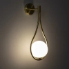 Szklana lampa na ściane Milano ABR-KA-G9 Abruzzo kula złoty biały