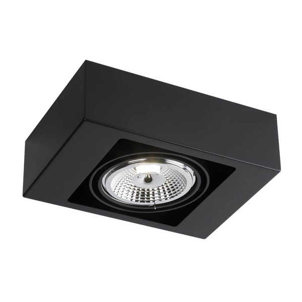 Spot LAMPA sufitowa KOGA 1152 Shilo natynkowa OPRAWA prostokątna metalowa do łazienki czarna