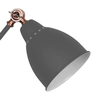 Kinkiet LAMPA ścienna SONNY MB-HN5010-1-B Italux metalowa OPRAWA regulowana na wysięgniku reflektorek loft grafitowy