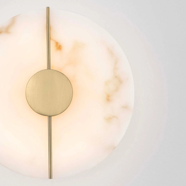 Lampa ścienna okrągła MAIRANA LE44619 LED 12W 3000K moneta złota biała