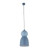 Lampa wisząca ceramiczna Tigali niebieska 5244 1xE27 kopułowa nad wyspę