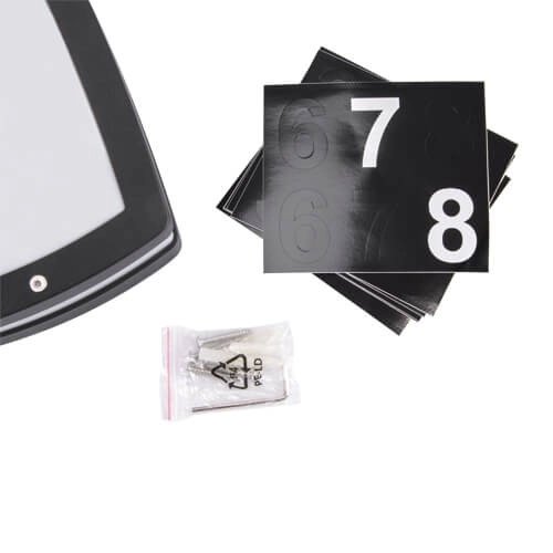 LAMPA elewacyjna SOLINA LED L 03835 Ideus zewnętrzna OPRAWA ścienna LED 8W 4000K hermetyczna numer domu nad drzwi IP54 czarny