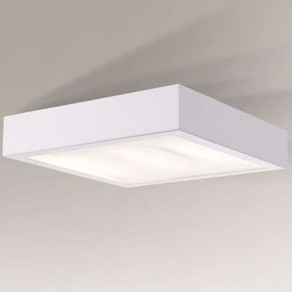 Plafon LAMPA sufitowa NOMI 8451 Shilo metalowa OPRAWA kwadratowa LED 23W 4000K plafoniera biała