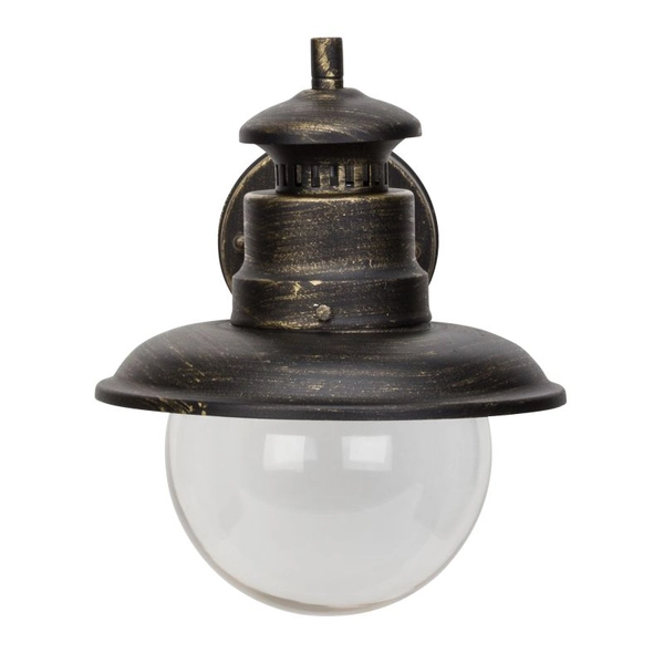 Elewacyjny kinkiet Artu 96128/86 rustykalny IP44 czarny złoty