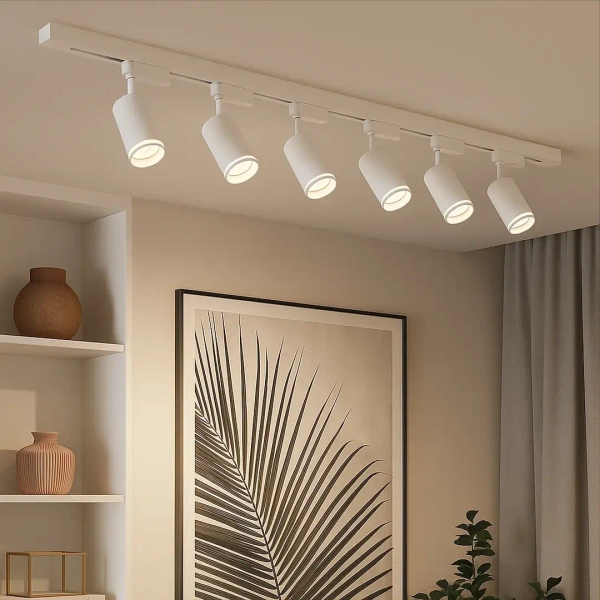 Regulowana lampa sufitowa 2m Pipe Ring Track ML2086 tubki biały