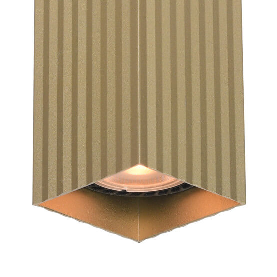 Natynkowa lampa Tecno CLN-37492-M-GD Italux do sypialni metalowa złota
