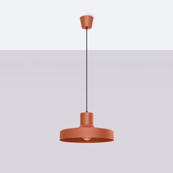 Lampa wisząca nad wyspę BILO SL.1706 kapelusz terakota