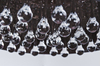 Lampa wisząca crystal Burn okrągła glamour nad łóżko chrom