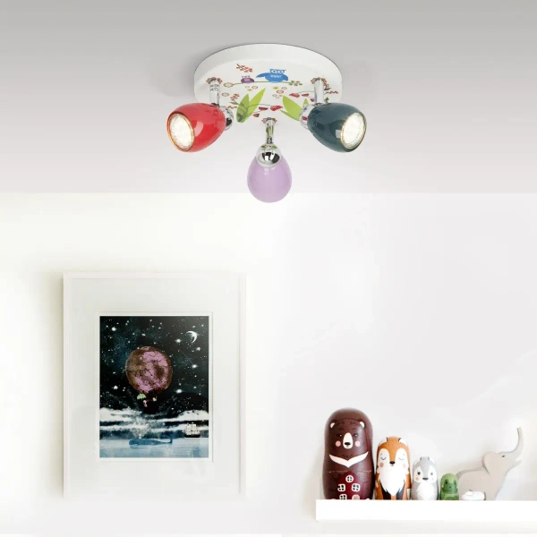 Dziecięca lampa sufitowa Birds G56034/72 LED 3W 3000K ptaki kolorowy