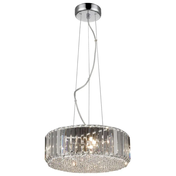 Lampa wisząca PRINCE P0360-05B-F4AC kryształowa glamour przezroczysty