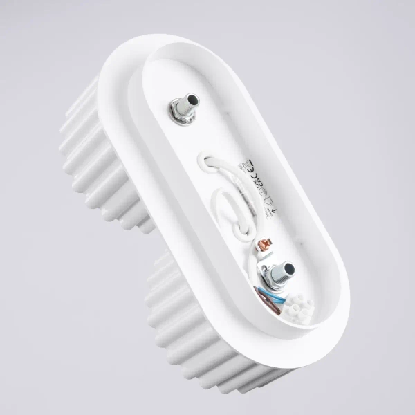 Minimalistyczny plafon do jadalni AURA SL.1783 podwójny biały