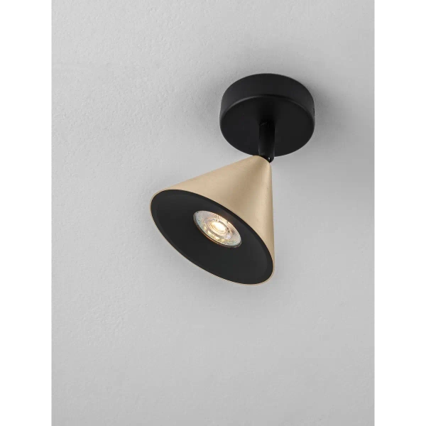 Regulowany sufitowy stożek SALVADO LE45595 złota