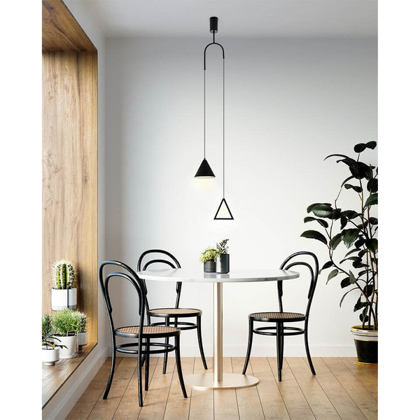 Nowoczesna lampa wisząca Acustica MSE010100332 Moosee LED 13W 3000K czarna