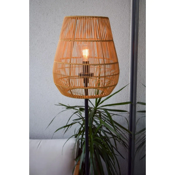 Lampa podłogowa NERIDA 03845/81/72 IP44 do salonu drewniany