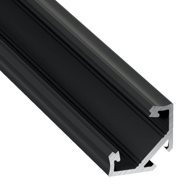 Narożny profil aluminiowy EKPR6350 Eko-light 1m czarny