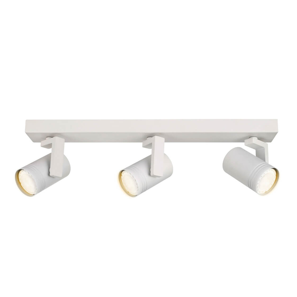 Natynkowa lampa sypialniana Spiela reflektorki białe