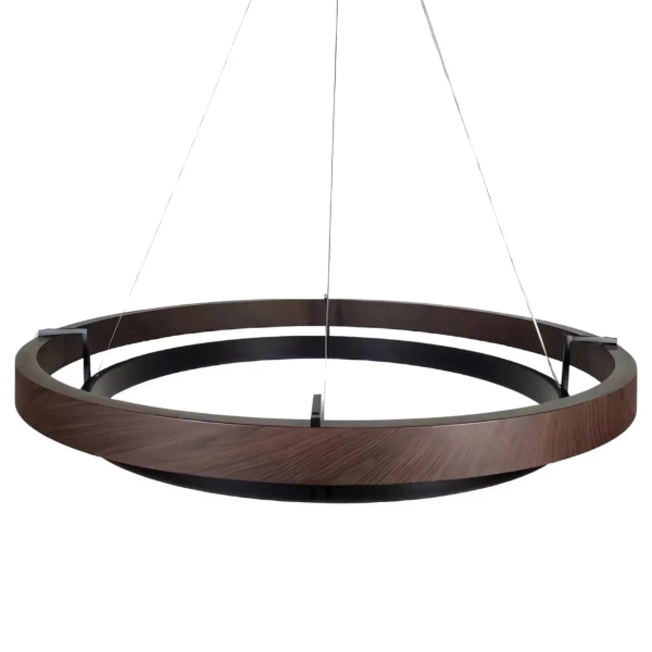 Pierścieniowa lampa wisząca Plato LWR-PLA LED 38W 3000K do salonu czarny